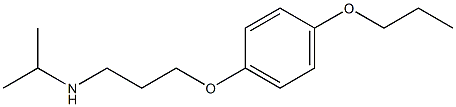 propan-2-yl[3-(4-propoxyphenoxy)propyl]amine Structure