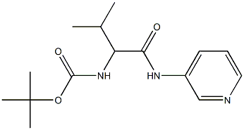 tert-butyl 2-methyl-1-[(pyridin-3-ylamino)carbonyl]propylcarbamate Structure