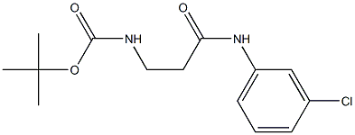 tert-butyl 3-[(3-chlorophenyl)amino]-3-oxopropylcarbamate|