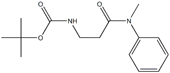 tert-butyl 3-[methyl(phenyl)amino]-3-oxopropylcarbamate Struktur