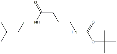 tert-butyl 4-[(3-methylbutyl)amino]-4-oxobutylcarbamate,,结构式