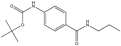 tert-butyl 4-[(propylamino)carbonyl]phenylcarbamate 化学構造式