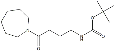 tert-butyl 4-azepan-1-yl-4-oxobutylcarbamate Structure