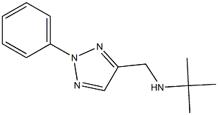 tert-butyl[(2-phenyl-2H-1,2,3-triazol-4-yl)methyl]amine,,结构式