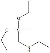 N-ethyl-aminomethylmethyldiethoxysilane 化学構造式