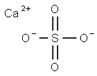 Calcium sulfate anhydrous: (Drierite) Structure