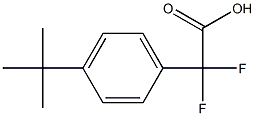 (4-tert-Butylphenyl)difluoroacetic acid,,结构式