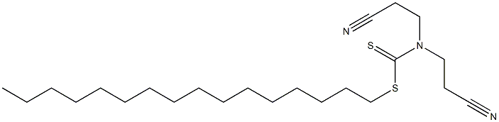  N,N-bis(2-cyanoethyl)-1-hexadecylsulfanyl-methanethioamide