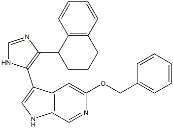  1H-Pyrrolo[2,3-c]pyridine,  5-(phenylmethoxy)-3-[4-(1,2,3,4-tetrahydro-1-naphthalenyl)-1H-imidazol-5-yl]-