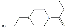 1-Propanone,  1-[4-(2-hydroxyethyl)-1-piperazinyl]- 结构式