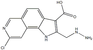 1H-Pyrrolo[2,3-f]isoquinoline-3-carboxylic  acid,  8-chloro-2-(hydrazinylmethyl)-|