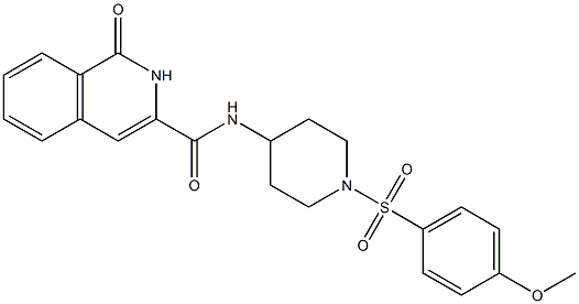 3-Isoquinolinecarboxamide,  1,2-dihydro-N-[1-[(4-methoxyphenyl)sulfonyl]-4-piperidinyl]-1-oxo-