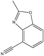 4-Benzoxazolecarbonitrile,  2-methyl-,,结构式