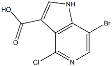  1H-Pyrrolo[3,2-c]pyridine-3-carboxylic  acid,  7-bromo-4-chloro-