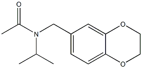 Acetamide,  N-[(2,3-dihydro-1,4-benzodioxin-6-yl)methyl]-N-(1-methylethyl)-,,结构式