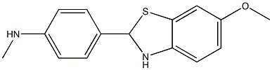 4-(6-METHOXY-2,3-DIHYDROBENZO[D]THIAZOL-2-YL)-N-METHYLBENZENAMINE,,结构式