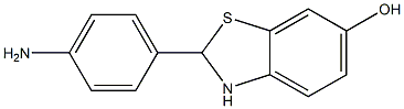 2-(4-AMINOPHENYL)-2,3-DIHYDROBENZO[D]THIAZOL-6-OL,,结构式