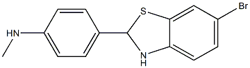 4-(6-BROMO-2,3-DIHYDROBENZO[D]THIAZOL-2-YL)-N-METHYLBENZENAMINE 结构式