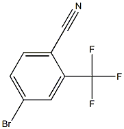 2-(trifluoromethyl)-4-bromobenzonitrile,,结构式