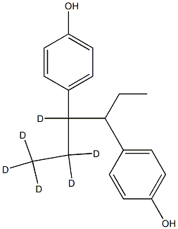 ヘキセストロール‐D6 化学構造式