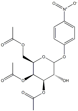 p-Nitrophenyl 3,4,6-Tri-O-acetyl--D-galactopyranoside Struktur