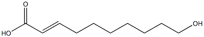 10-Hydroxy-2-Decenoic  Acid  (80  mesh  powder) Structure