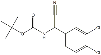 [Cyano-(3,4-dichloro-phenyl)-methyl]-carbamic acid tert-butyl ester Structure