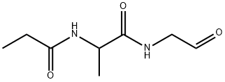 Propanamide,  N-(2-oxoethyl)-2-[(1-oxopropyl)amino]- 结构式