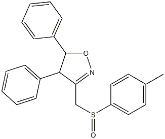  Isoxazole,  4,5-dihydro-3-[[(4-methylphenyl)sulfinyl]methyl]-4,5-diphenyl-