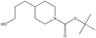tert-butyl 4-(3-hydroxypropyl)piperidine-1-carboxylate Structure
