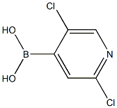 2,5-二氯吡啶-4-硼酸, , 结构式