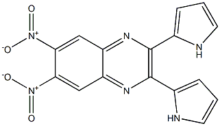 6,7-dinitro-2,3-di(1H-pyrrol-2-yl)quinoxaline Structure