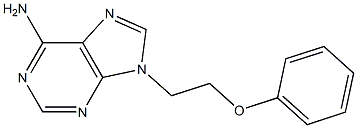 9-(2-phenoxyethyl)-9H-purin-6-ylamine,,结构式