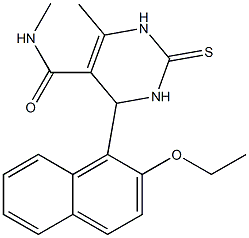 4-(2-ethoxy-1-naphthyl)-N,6-dimethyl-2-thioxo-1,2,3,4-tetrahydro-5-pyrimidinecarboxamide