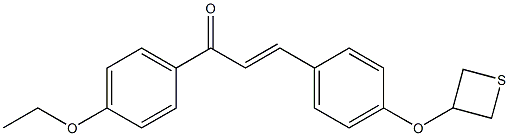 1-(4-ethoxyphenyl)-3-[4-(3-thietanyloxy)phenyl]-2-propen-1-one Structure