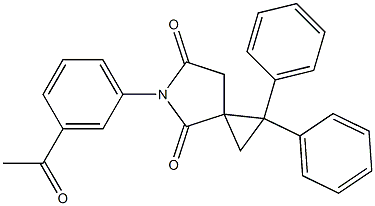 5-(3-acetylphenyl)-1,1-diphenyl-5-azaspiro[2.4]heptane-4,6-dione