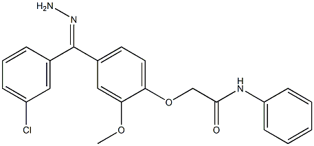 2-{4-[2-(4-chlorophenyl)carbohydrazonoyl]-2-methoxyphenoxy}-N-phenylacetamide