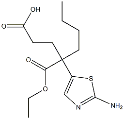 4-(2-amino-1,3-thiazol-5-yl)-4-(ethoxycarbonyl)octanoic acid