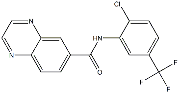 N-[2-chloro-5-(trifluoromethyl)phenyl]-6-quinoxalinecarboxamide Structure