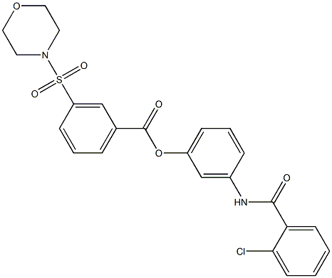 3-[(2-chlorobenzoyl)amino]phenyl 3-(4-morpholinylsulfonyl)benzoate