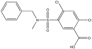 5-{[benzyl(methyl)amino]sulfonyl}-2,4-dichlorobenzoic acid|