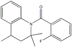 1-(2-fluorobenzoyl)-2,2,4-trimethyl-1,2,3,4-tetrahydroquinoline