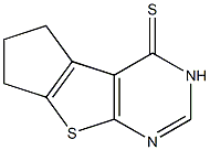 3,5,6,7-tetrahydro-4H-cyclopenta[4,5]thieno[2,3-d]pyrimidine-4-thione Struktur