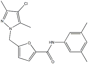 5-[(4-chloro-3,5-dimethyl-1H-pyrazol-1-yl)methyl]-N-(3,5-dimethylphenyl)-2-furamide