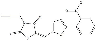 5-[(5-{2-nitrophenyl}-2-furyl)methylene]-3-(2-propynyl)-1,3-thiazolidine-2,4-dione