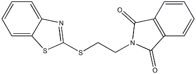 2-[2-(1,3-benzothiazol-2-ylsulfanyl)ethyl]-1H-isoindole-1,3(2H)-dione Struktur