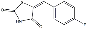 5-(4-fluorobenzylidene)-1,3-thiazolidine-2,4-dione Structure