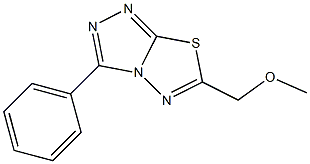 methyl (3-phenyl[1,2,4]triazolo[3,4-b][1,3,4]thiadiazol-6-yl)methyl ether Struktur