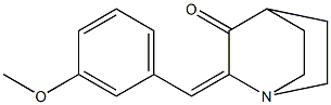 2-(3-methoxybenzylidene)quinuclidin-3-one,,结构式