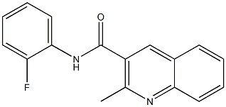 N-(2-fluorophenyl)-2-methyl-3-quinolinecarboxamide Structure